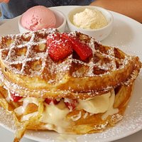 Waffles for the strawberry lover.