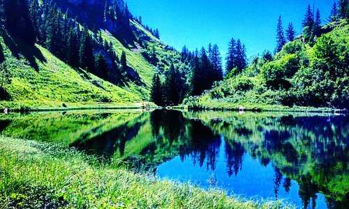 Enjoy this beautiful lake in "La Chapelle d'Abondance" in France 🇫🇷 !