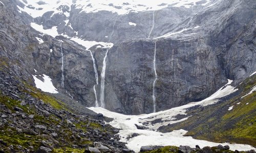 Glacial Cirque at Tunnel's East Portal after Rain