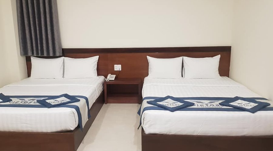 Superior room with 2 queen beds.