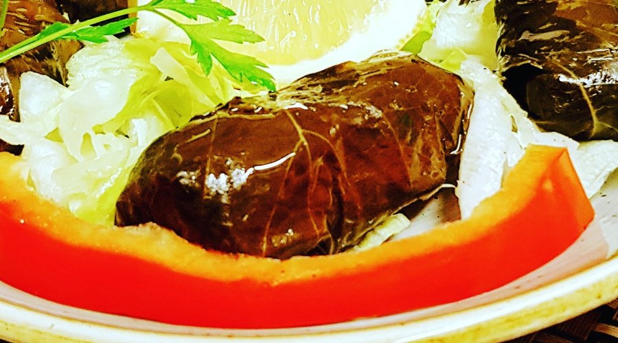 Homade vine leaves wrapped with tasteful ingredients  “Dolma”