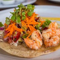 Tostada de camarón