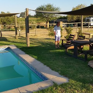 Small pool - really lovely in the summer heat
