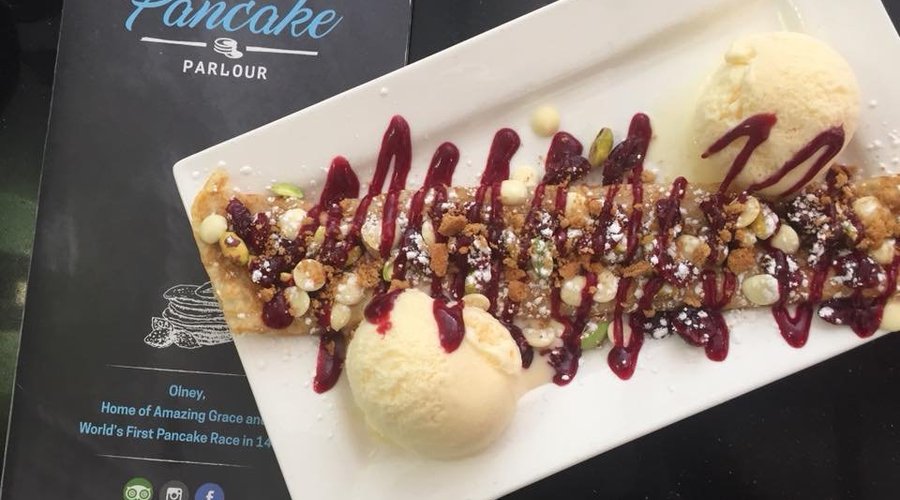White Choclate delight pancake 