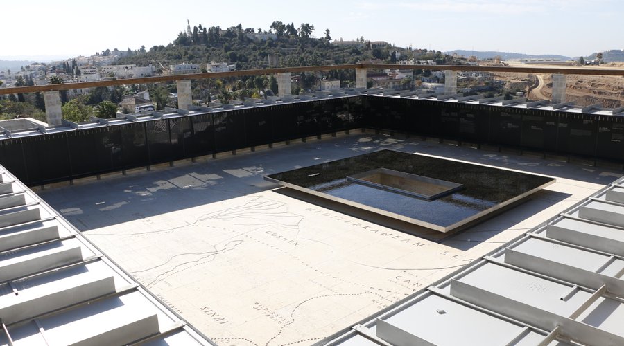 Outdoor map and timeline of the Old Testament.