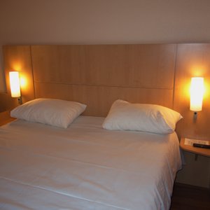 Room with bed