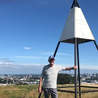 Mt Hobson, Auckland - the Trig at the top