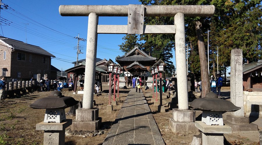 Approaching the shrine.