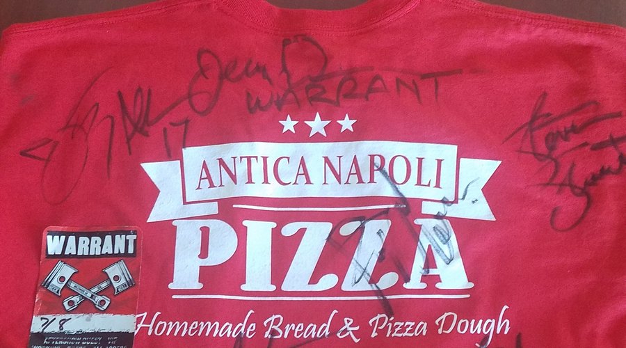 A thank you shirt from the band Warrant. Rock on!!!!