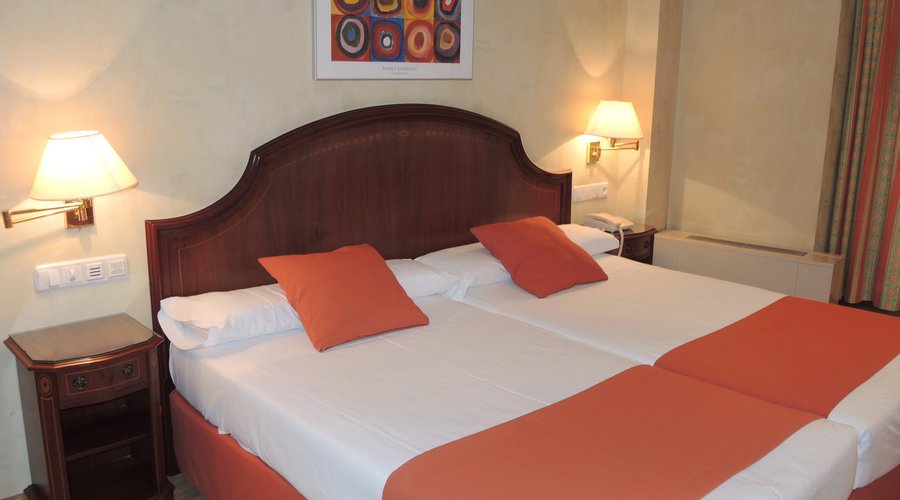 Room with bed