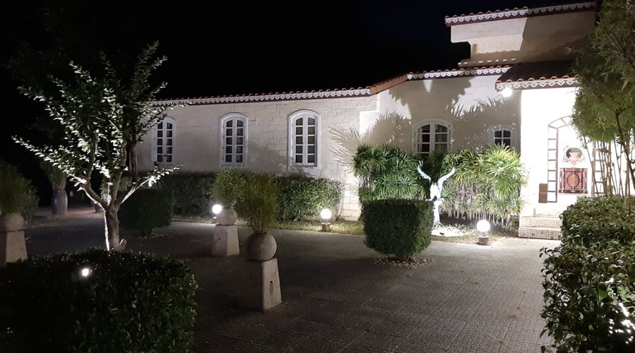 Entrance Villa by night
