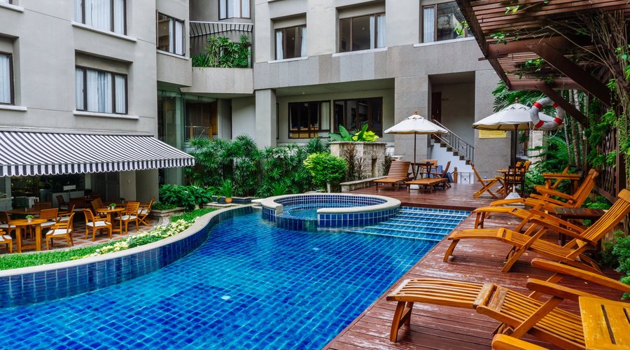 Outdoor swimming pool