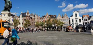 Ghent, Flanders, Belgium - 02 20 2021: The Mediamarkt and Delhaize retail  shops and parking Stock Photo - Alamy