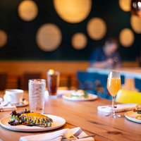 We offer a delicious brunch menu on Sundays, featuring a variety of sweet and savory options.