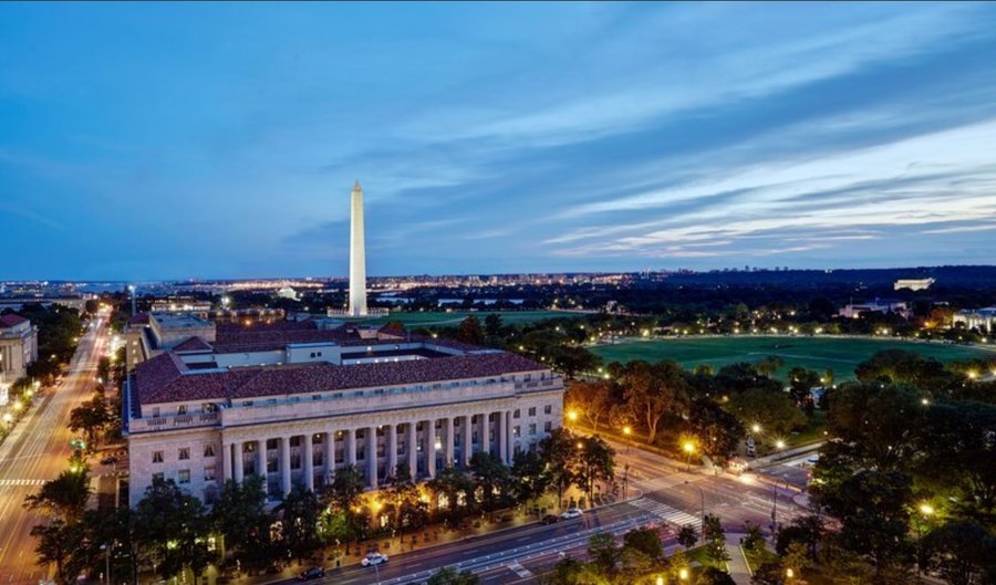 View from a room on the Penn Ave side of the hotel