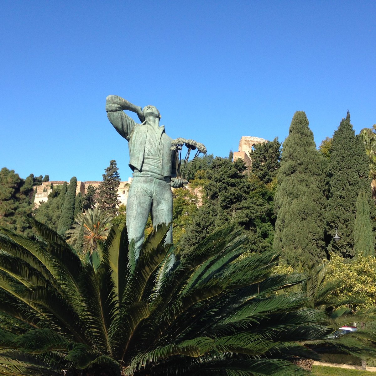 Statue of Pedro Espinosa outside the church, Antequera, Malaga