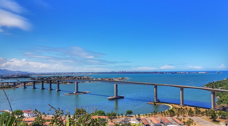 Vista da pedra. Ponte Vitória > Vila Velha