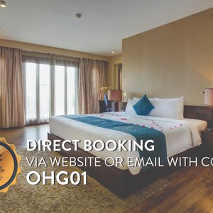 Oriental Suites Hotel & Spa in Hanoi, image may contain: Interior Design, Home Decor, Bed, Furniture