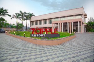 7 Apple Resort in Lonavala, image may contain: Office Building, Building, Hotel, Villa