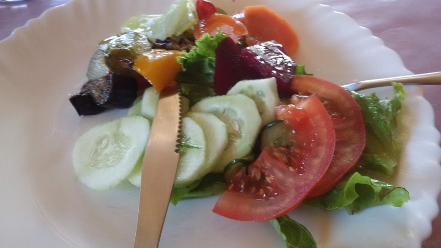 As saladas têm ótima aparência