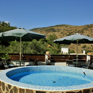 Our roofterrace with a marvellous view on the parc of the Sierra Nevada.
