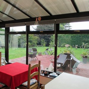 Nice view into the enclosed yard