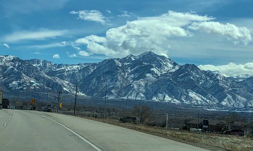 Just a typical site driving south of Salt Lake City!!!