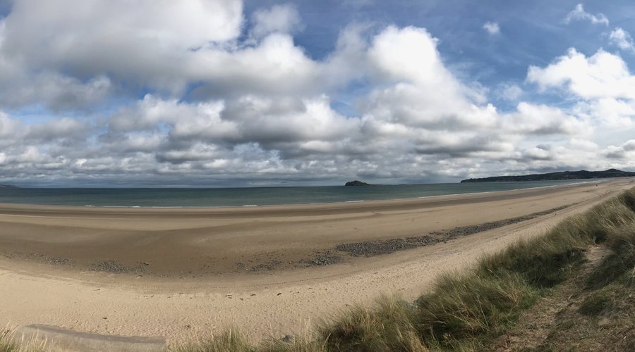 Pano of beach
