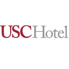 USC Hotel in Los Angeles, image may contain: Hotel, Neighborhood, Condo, Office Building