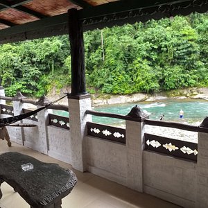 This is our jungle river view room.