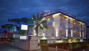 Hotel Tiffany in Marina di Massa, image may contain: Hotel, Resort, Villa, City