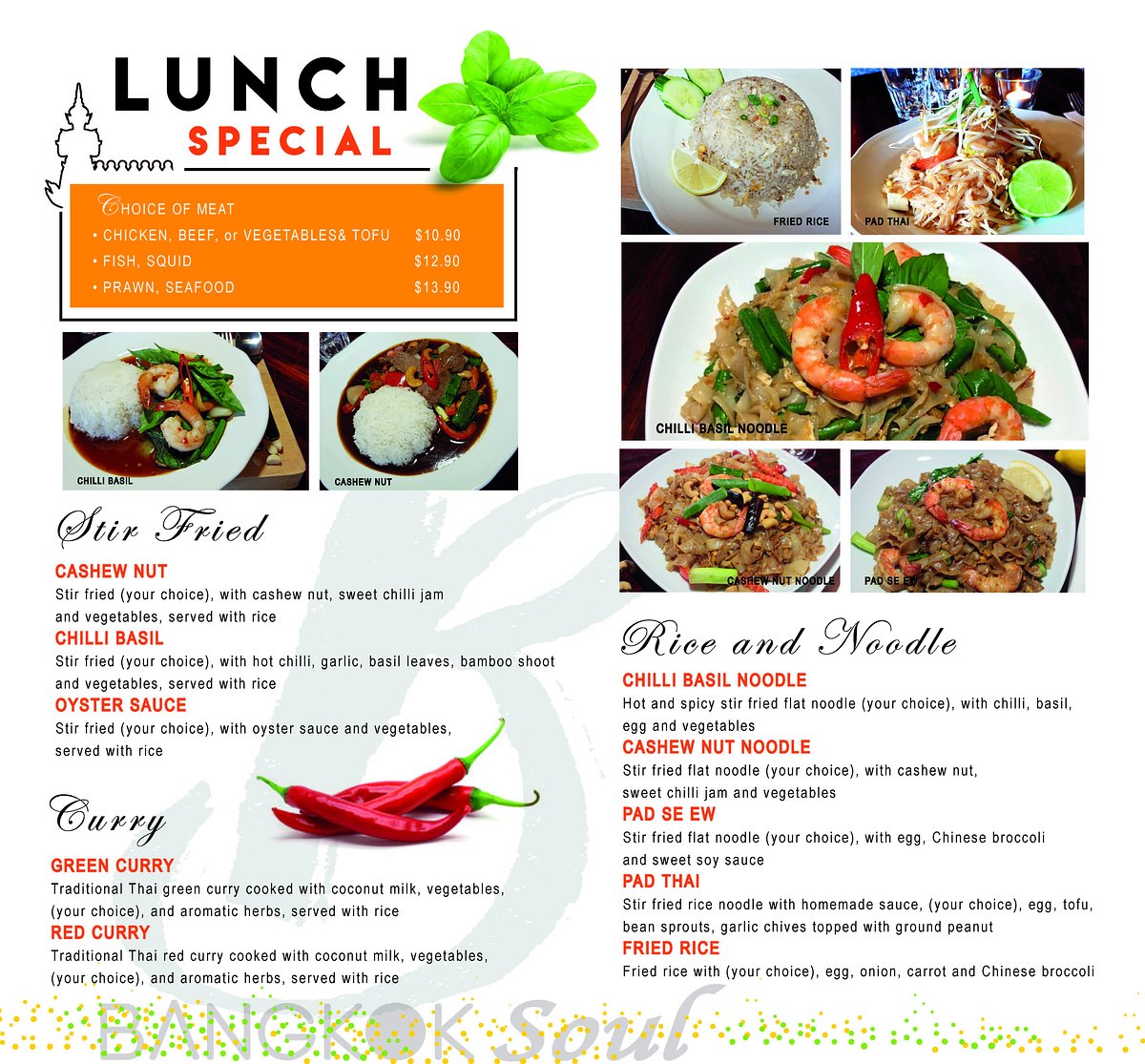 BANGKOK SOUL THAI RESTAURANT, Manly Vale - Menu, Prices & Restaurant ...