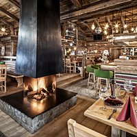 unser offener Kamin im Gastraum