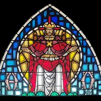 The amazing stained glass window above our front entrance doors at the Bell Tower Bistro + Arts. Come join us to see more stunning stained glass windows and enjoy all that we have to offer!