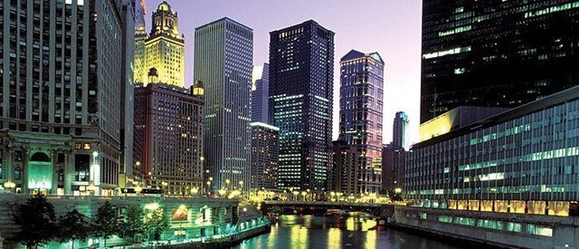 Chicago skyline views taken over a period of time