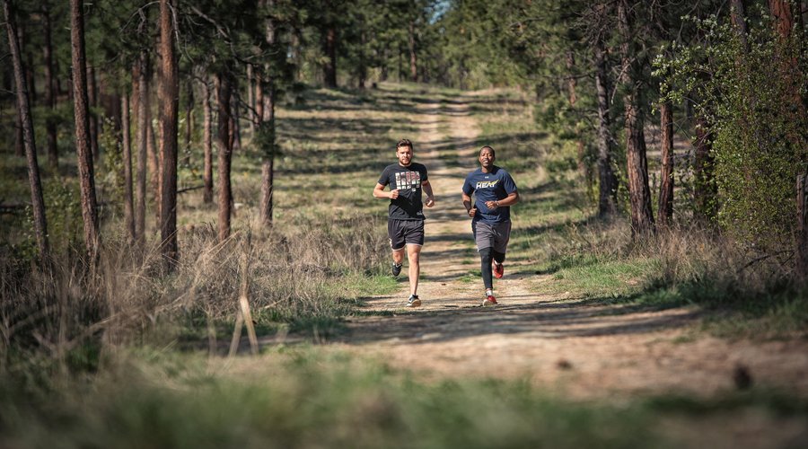 Many trails to hike or run.