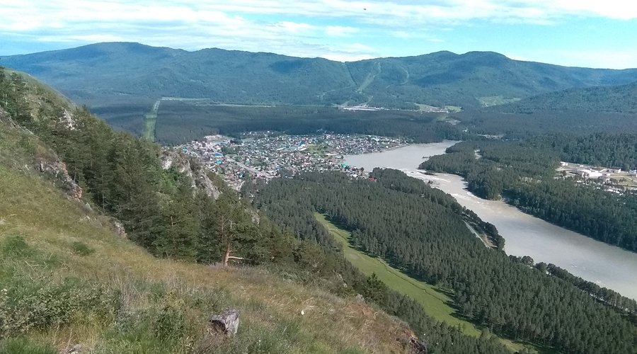 Катунь вид сгоры.