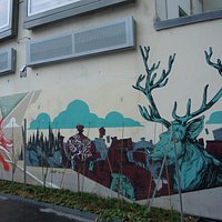 Détail de la fresque