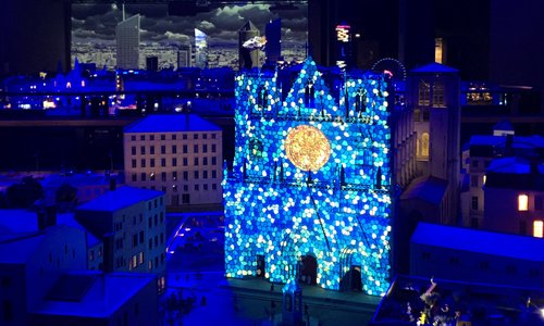 Fête des Lumières sur notre mini Cathédrale Saint-Jean