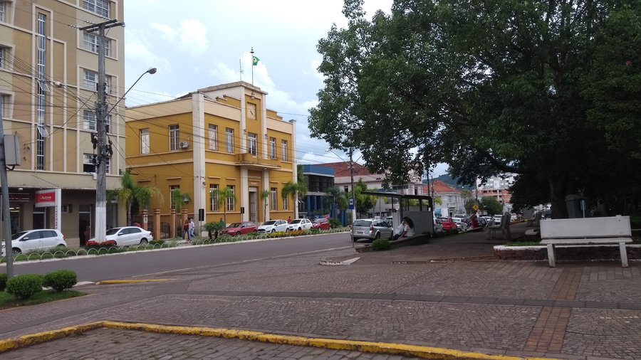 Vista do prédio da prefeitura
