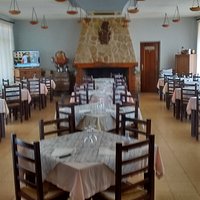 Dining area inside, can also eat outside or in bar area