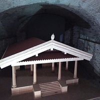 The wooden model of the Ortaglia sanctuary