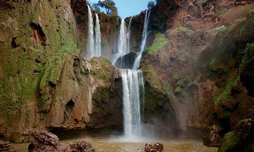 OUWOUD WATERFALLS THE HIGHIEST WATERFALLS IN MOROCCO . DESCOVER THE BERBER CULTURE IN ONE OF THE POPULRE VILLEGES IN MOROCCO AND SEE THE WONDERFULL VIEWS AROUND THE MOUNTAINS 
