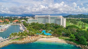 The Pacific Sutera Hotel - Sutera Harbour Resort in Kota Kinabalu, image may contain: Resort, Hotel, Waterfront, City