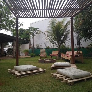 Jardim - Fogueira - Pergolado