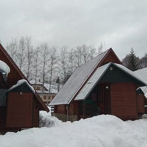 Cabins from outside
