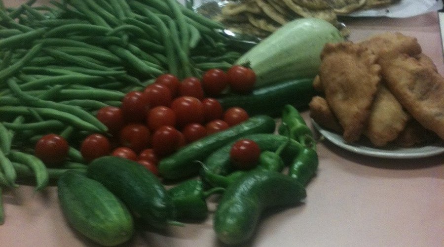 Fresh from her garden