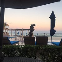 Great view from inside and outside seating!