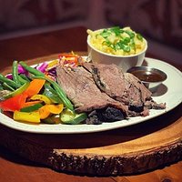 Smoked brisket, roasted veggies, mac n' cheese, & our famous coffee BBQ sauce