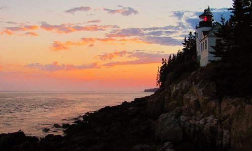 An early evening trek to the light house was rewarded with a great sunset.